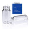 ALWSCI 20ml Vial, Clear Glass with 24-400 Black Closed Cap, PE Liner/ Qty 20