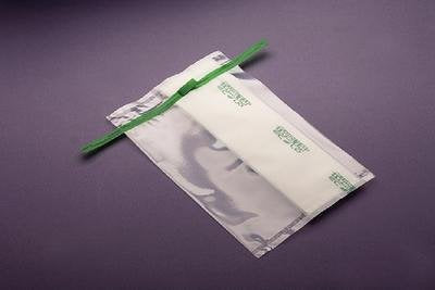 EPR-4590E TWIRL'EM 18 oz  Ecolo LDPE Sampling Bag, 2.5 mil, Sterile, Safety Tabs, Printed, Closure with 2 Round Wires / Qty 1000