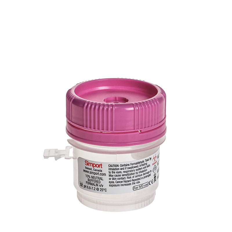 Simport M960-40FMA 40ml HistoTainer™ I Tamper Evident Prefilled Specimen Containers 50% Filled with 10% Neutral Buffered Formalin / Qty 96