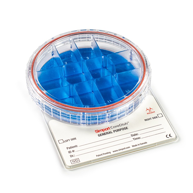 Simport M970-D12 Coredish General Purpose Biopsy Container, Prefilled With 10% Neutral Buffered Formalin / Qty 10