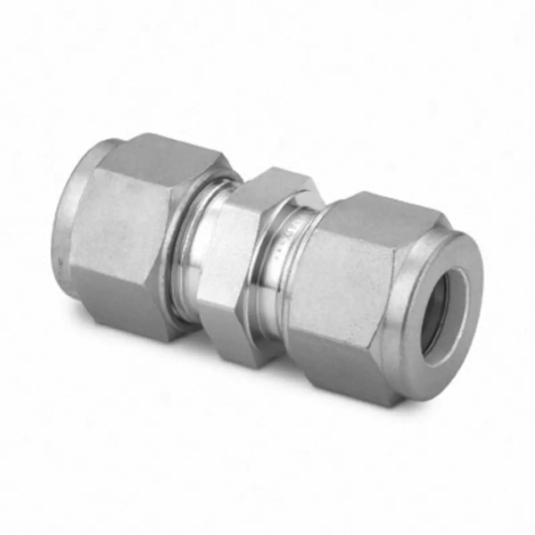 Swagelok SS-12M0-6 Stainless Steel Swagelok Tube Fitting, Union, 12 mm Tube OD / Qty 1