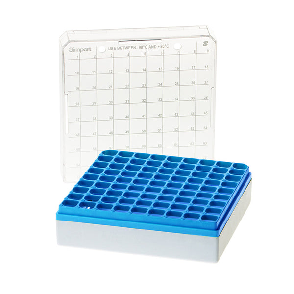 Simport T514-281 Storage Box For Sample Tubes 81 Place For 1 to 2 ml Sample Tubes / Qty 24