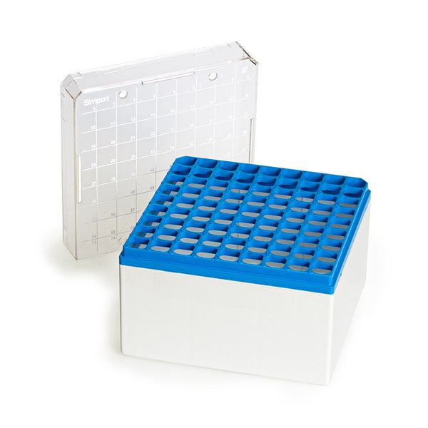 Simport T514-581 Storage Box For Sample Tubes 81 Place For 3 to 5 ml Sample Tubes / Qty 10