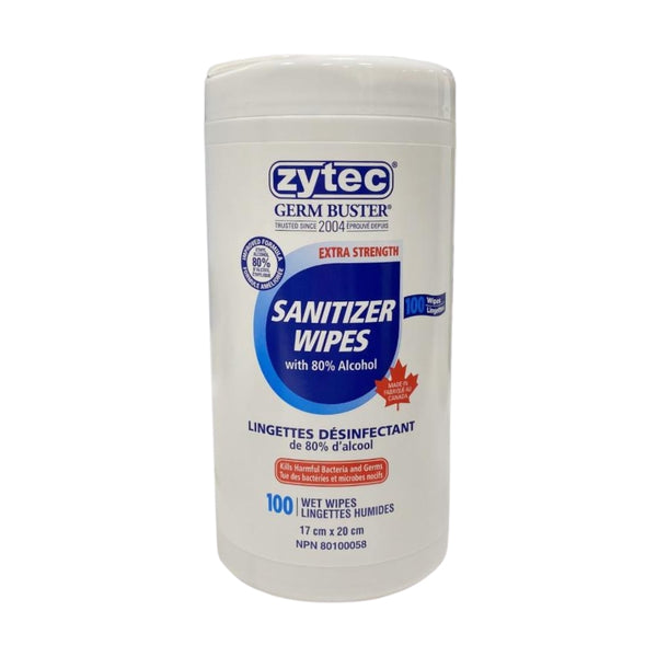 DISINFECTING WIPES, Zytec Germ Buster 80% Alcool / Qty 100