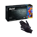 Aurelia Bold Nitrile Powder-Free Examination Black Gloves / Qty 100