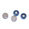 ALWSCI C0000206  Bi-Metallic Blue  Crimp Seal with PTFE/Silicone Septa for Headspace Vial,  100/pk
