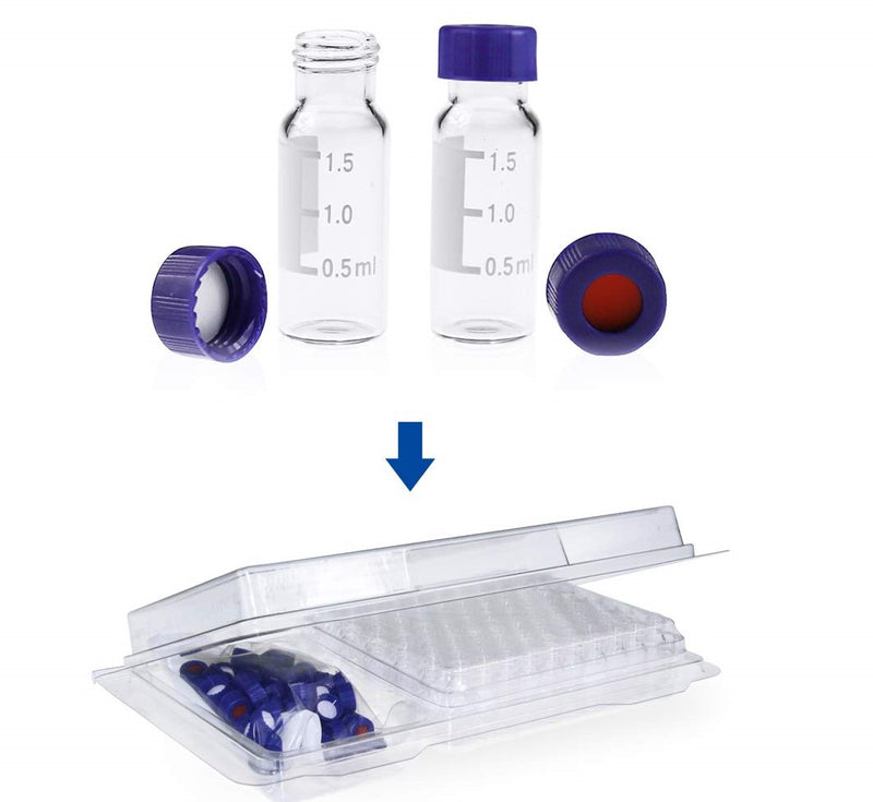 ALWSCI Screw Top Headspace Vial, 10ml Precision Thread Vial, Borosilicate Clear Glass, Rounded Bottom, 18mm Magnetic