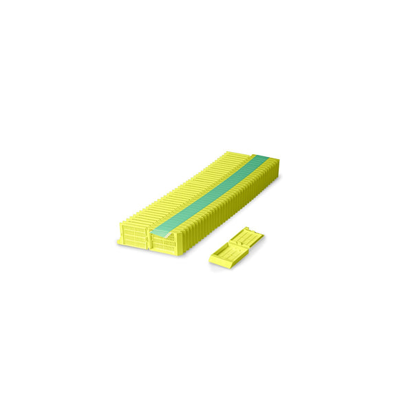 Simport  M525-5T  UNISETTE™ TISSUE CASSETTES IN QUICKLOAD™ STACK (TAPED), Yellow
