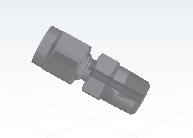 PTFE Swagelok Tube Fitting, Male Connector, 1/4 in. Tube OD x 1/8 in PTFE Swagelok Tube Fitting, Male Connector, 1/4 in. Tube OD x 1/8 in