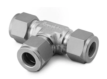 Swagelok SS-200-3  Stainless Steel Tube Fitting, Union Tee, 1/8 in. Tube OD / Qty 1