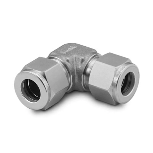 Swagelok SS-400-9  Stainless Steel Tube Fitting, Union Elbow, 1/4 in. Tube OD / Qty 1