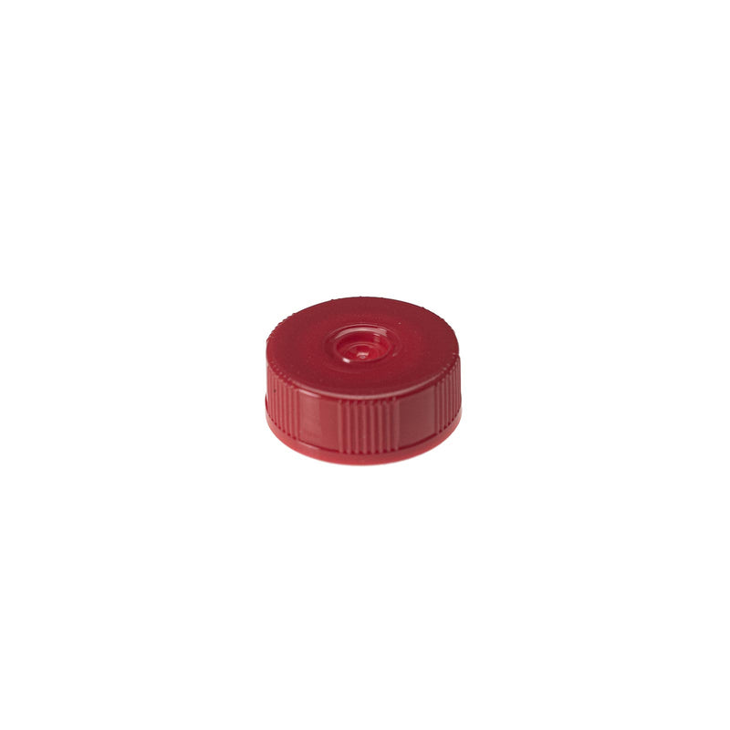 Simport  T366RLS  SCREW CAP FOR 5.0 ML TUBES, Red