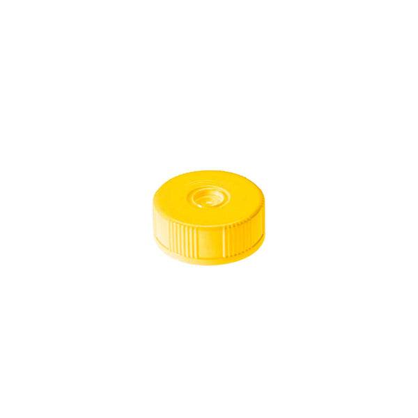 Simport  T366YLS  SCREW CAP FOR 5.0 ML TUBES, Yellow