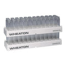 Wheaton Science Products 868805 36-Position Vial Rack for 6 mL, 10 mL, 20 mL Headspace 23 mm OD Vials (Pack of 5)